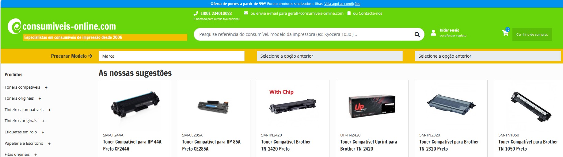 Consumíveis Online
